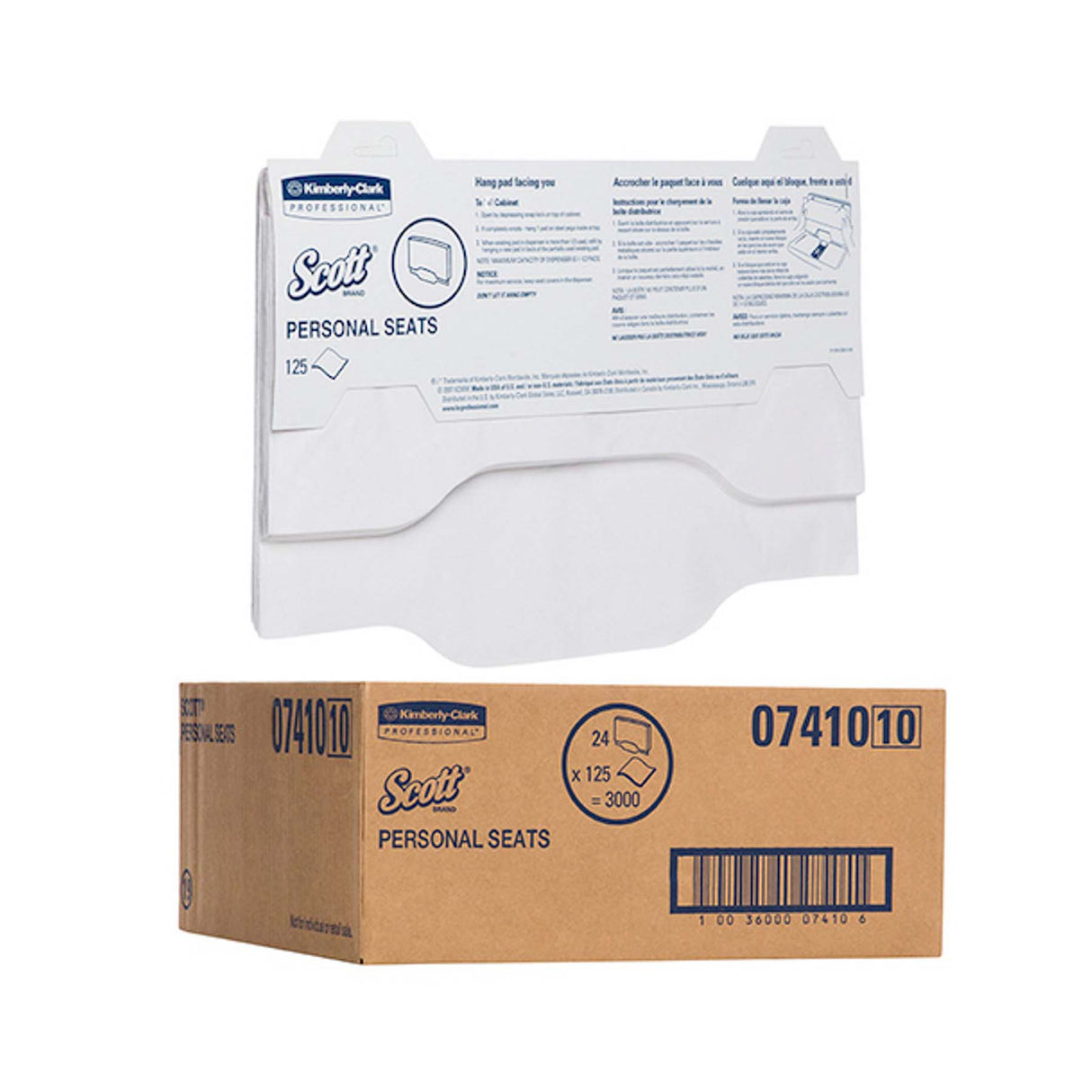 7410 TOILET SEAT COVERS 125S 24C SCOTT