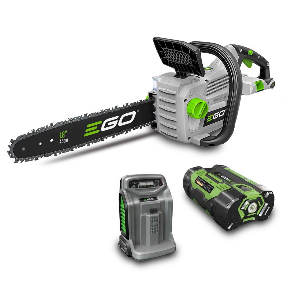 KIT MOTOSIERRA SIN ESCOBILLAS EGO POWER+ 56V 45CM 20M/S