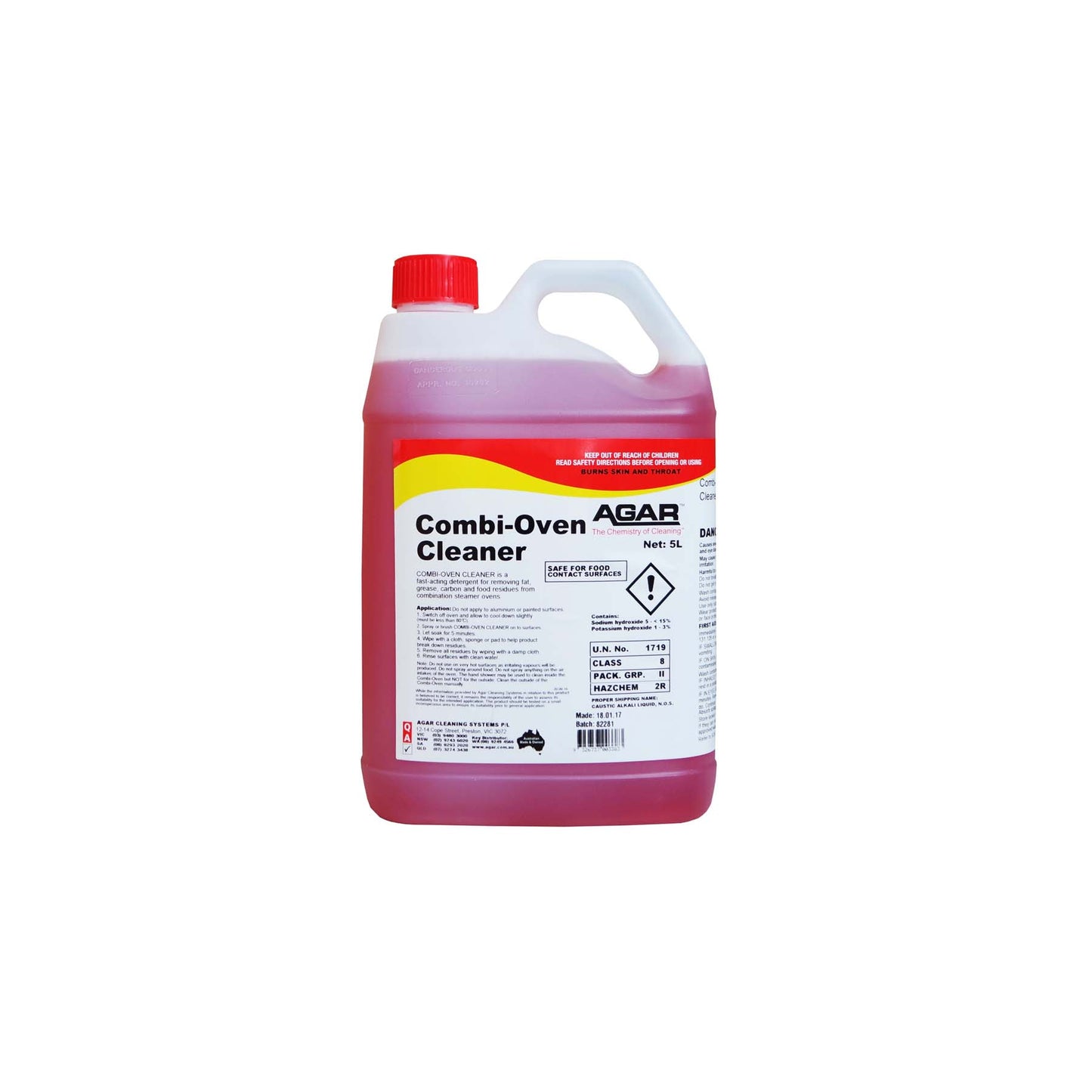 LIMPIADOR HORNOS COMBI AGAR 5L