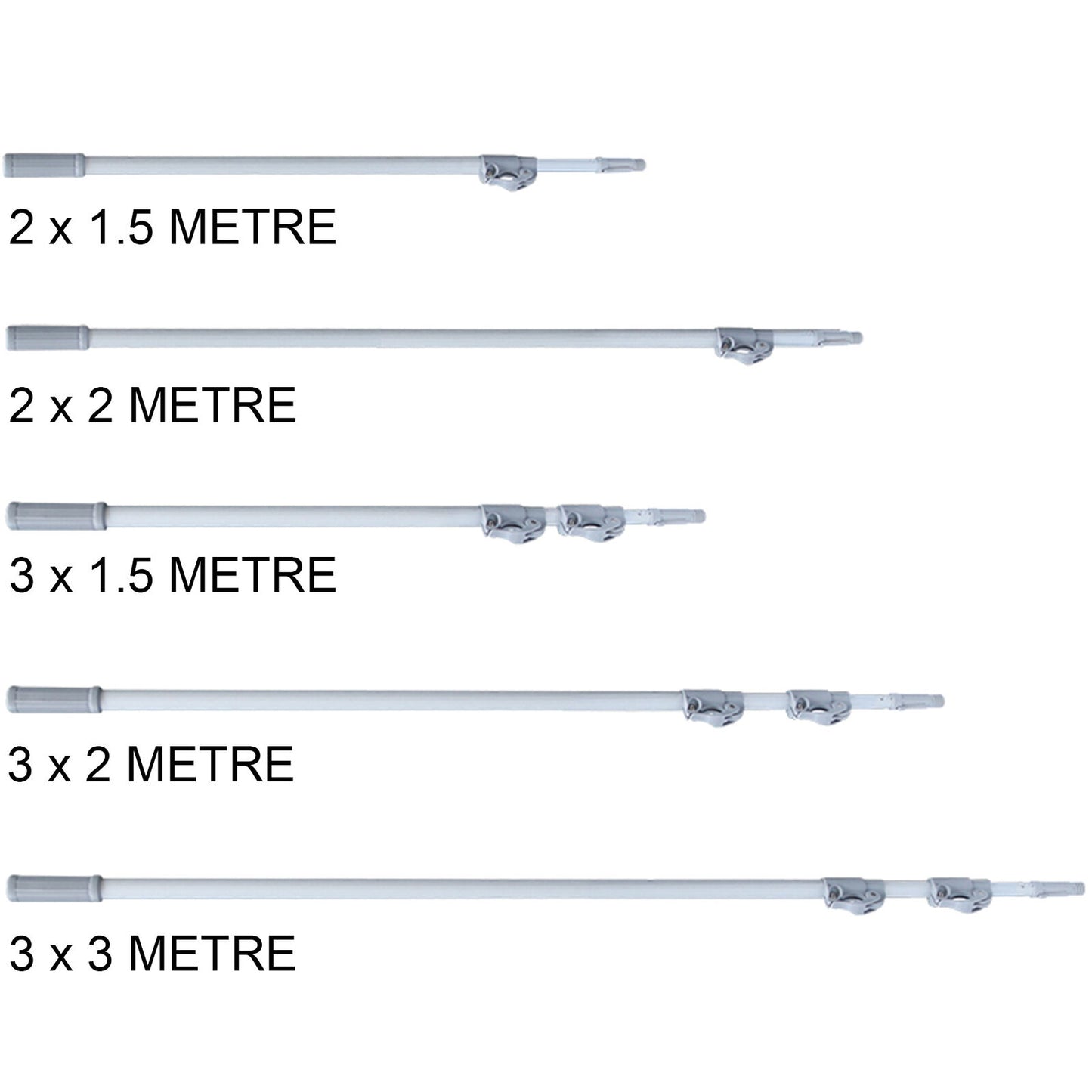 SUPA 伸缩杆 2 x 2M