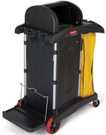 RUBBERMAID HIGH CAP SECURITY JANITOR CART - 9T75