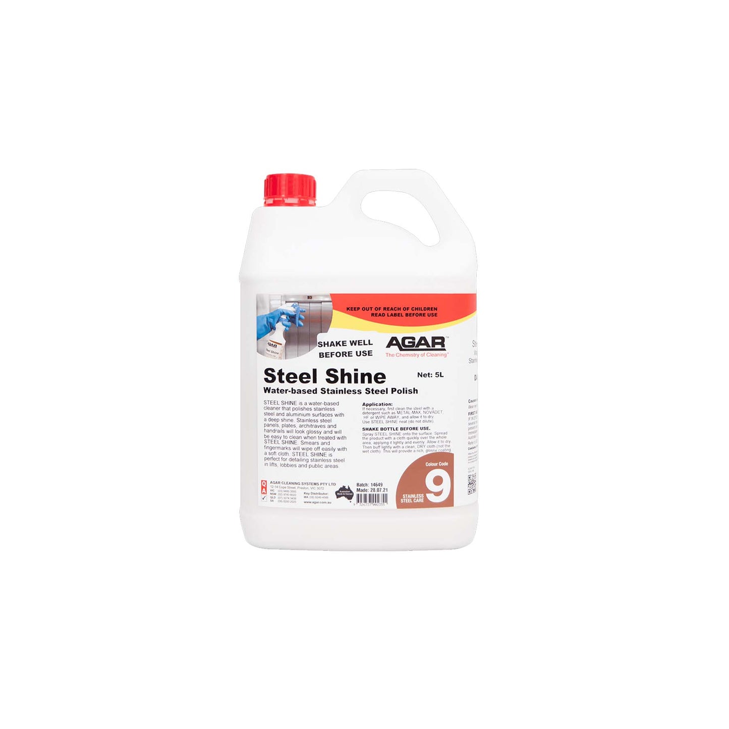 AGAR STEEL SHINE 5L