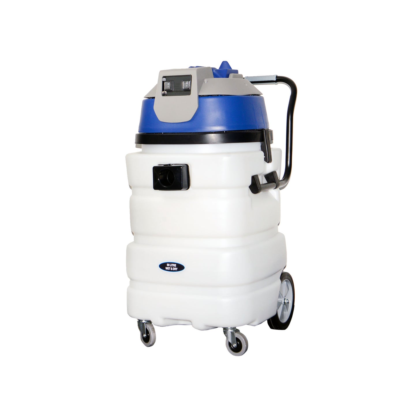 ASPIRADORA HÚMEDA Y SECO IMPACTO PLÁSTICO 90L COMERCIAL MOTOR DOBLE 2000W 240V