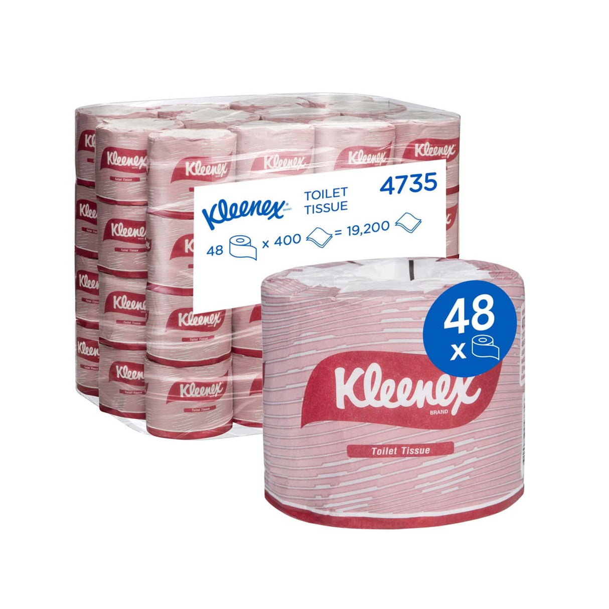 4735 TOILET TISSUE 400S 10CMX11CM 48C 2P KLEENEX