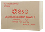 PP9205 - HAND TOWEL CENTRE FEED 300M X 19CM 6C VIRGIN WHITE
