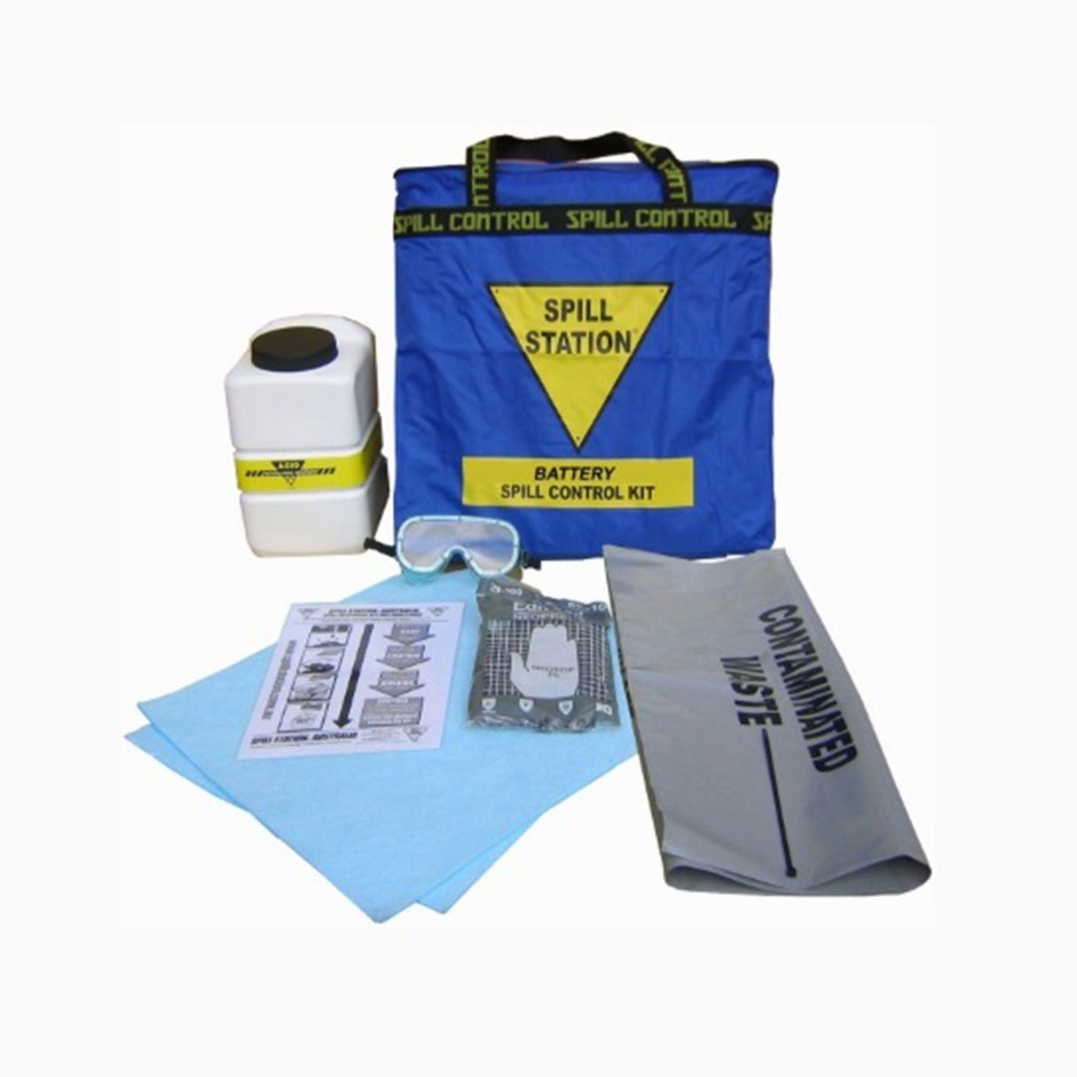 SPILL KIT HAZARD BATTERY ACID 10L