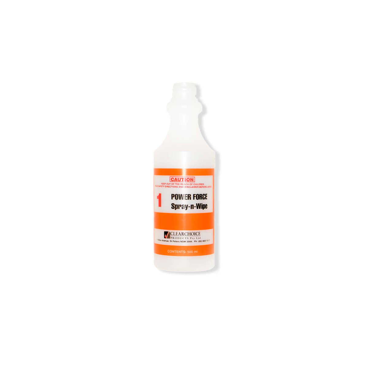 Ray Powerforce BOTTLE CT POWERFORCE 500ML – Clearchoice Products Pty. Limited