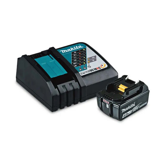 PAQUETE DE ARRANQUE DE CARGADOR RÁPIDO MAKITA 18V 4.0AH DC18RC+BL1840B 1979884