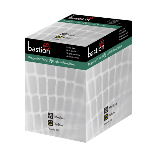 BASTION BPV3515 乙烯基，轻微粉末，黄色，X 大号 - 纸箱/200 - PROGENICS