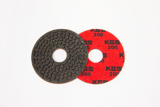 KGS SPEEDLINE PRONTO DISC - 100MM - RED 200  GRIT
