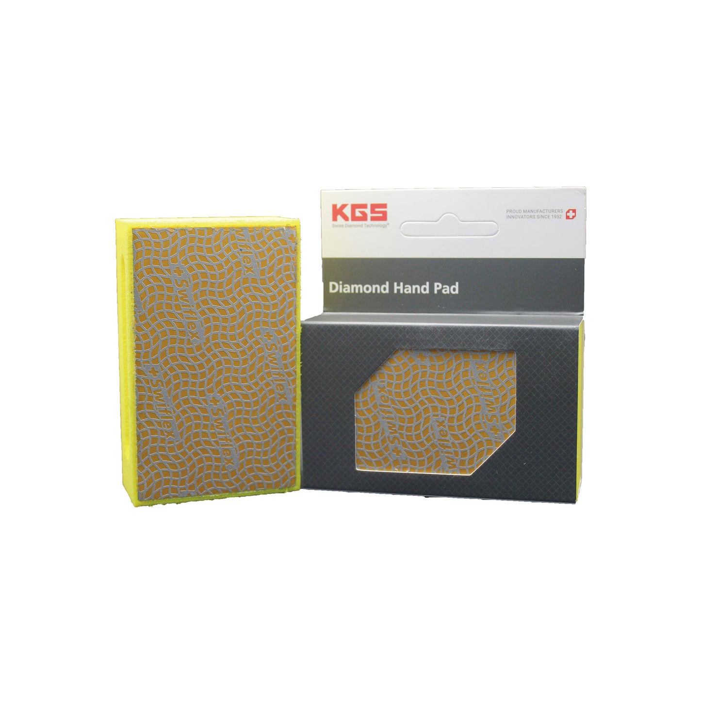 KGS SWIFLEX QS HAND PAD 400 GRIT YELLOW