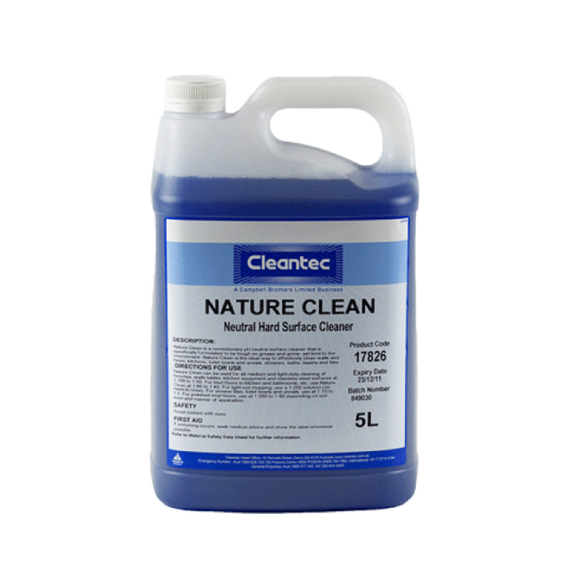 ECOLAB CLEANTEC NATURE CLEAN 5L – Clearchoice Products Pty. Limited