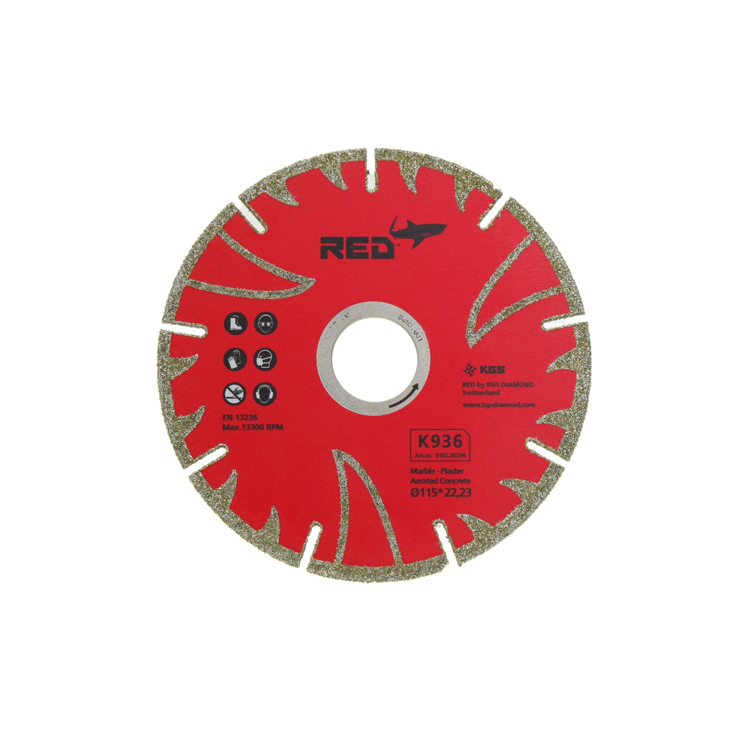 KGS RED K936 115MM