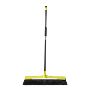 OATES BROOM WITH HANDLE 60CM EXTRA STIFF TRADESMANS B-12154F