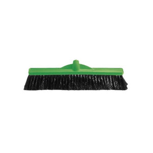 OATES 450MM WORKSHOP MEDIUM STIFF POLY BROOM - HEAD ONLY GREEN