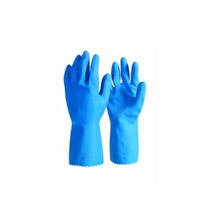 BASTION GLOVES RUBBER  SMALL - SIZE 7-7.5 BLUE